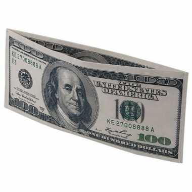 100 dollar biljet portefeuille