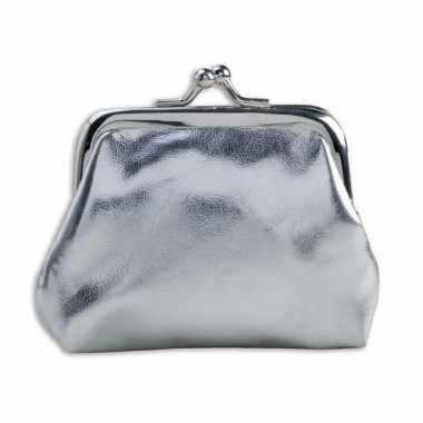 Zilverkleurige feest portemonnee
